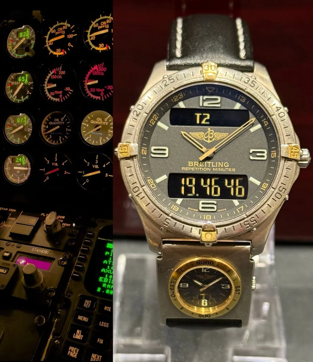 Breitling Aerospace 1995 Titanium UTC Leather