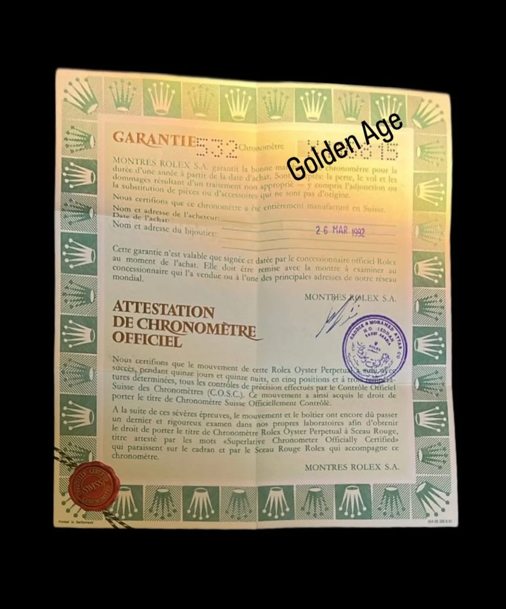 Rare Rolex DD Saudi Royal Edition 1990 Complete Set - Image 9