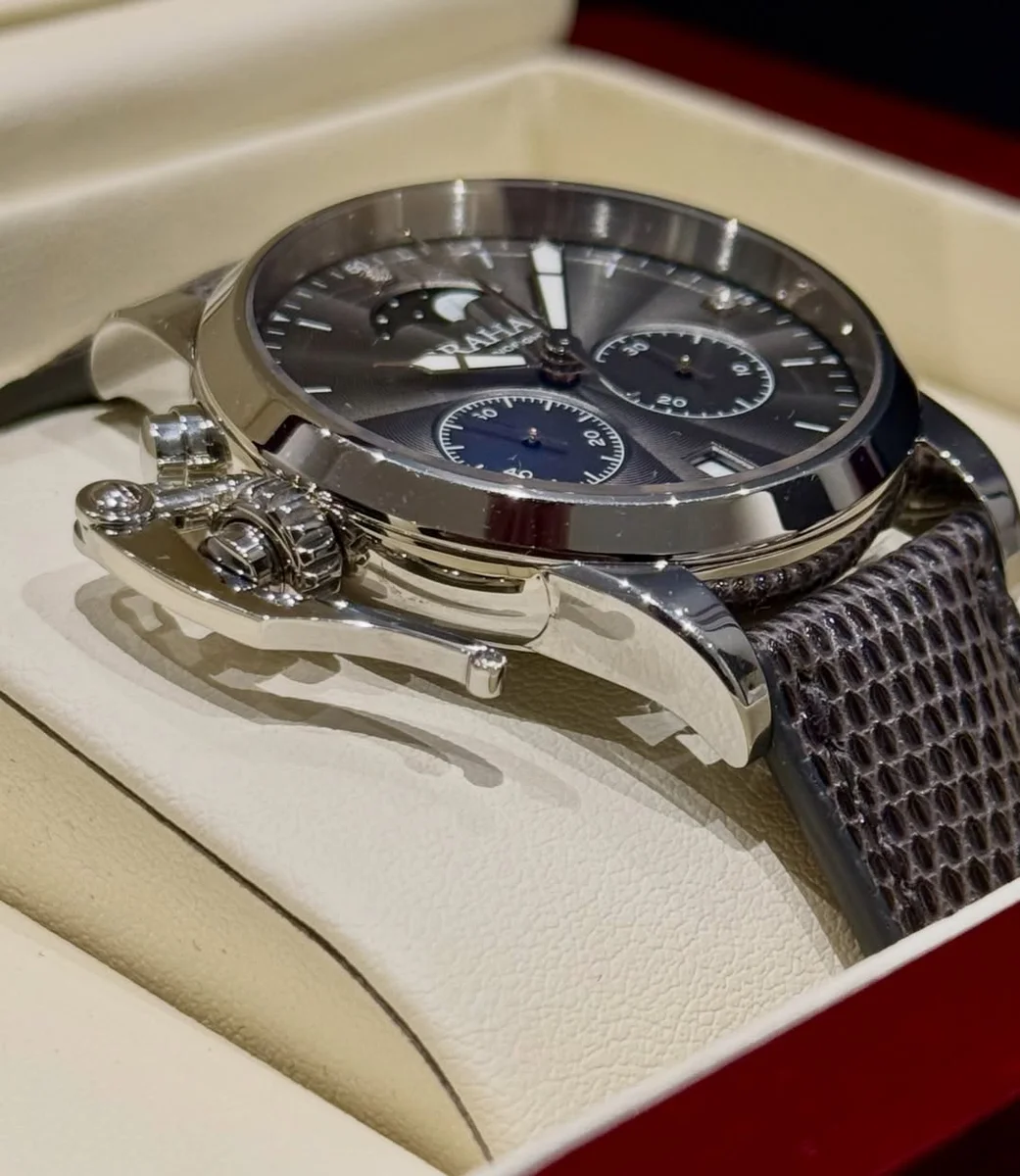 Rare Graham Lady Moon 1695 Steel Diamond Lizard - Image 3