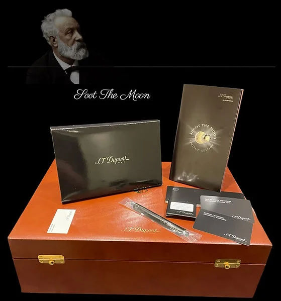 Rare Limited Edition  S.T. Dupont Shoot The Moon Jules Verne’s 190/865 - Image 2