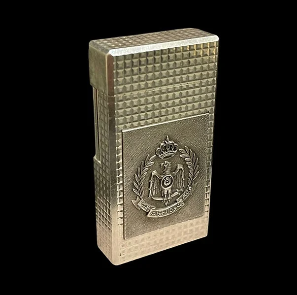 Genuine Preowned Flaminaire Lighter Jordan Air Force 1977 Silver Solid Plated