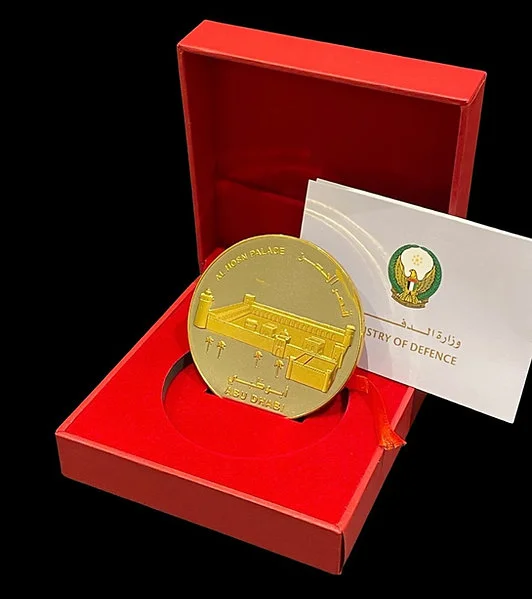 Military Commemorative Masterpiece Coin UAE Al Husen Palace - Image 2