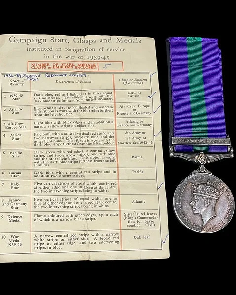 British General Service Medal Palestine 1945 - Papers, In Excellent Condition - Image 7
