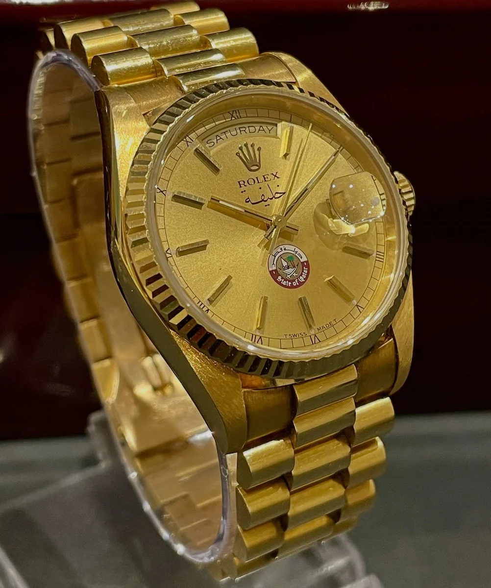 Rare1980 Rolex Day Date Sheikh Khalifa Bin Hamad Al Thani Qatar - Image 2