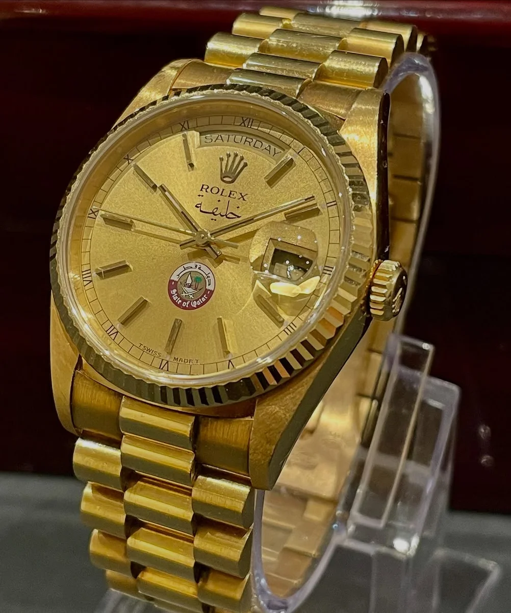 Rare1980 Rolex Day Date Sheikh Khalifa Bin Hamad Al Thani Qatar - Image 3
