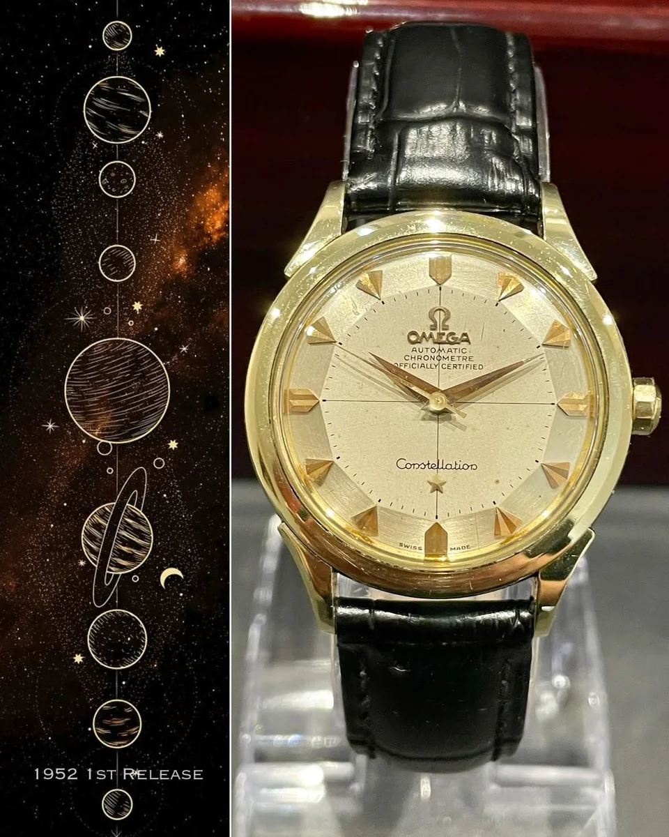 1952 Omega The First Constellation Release Gold Steel