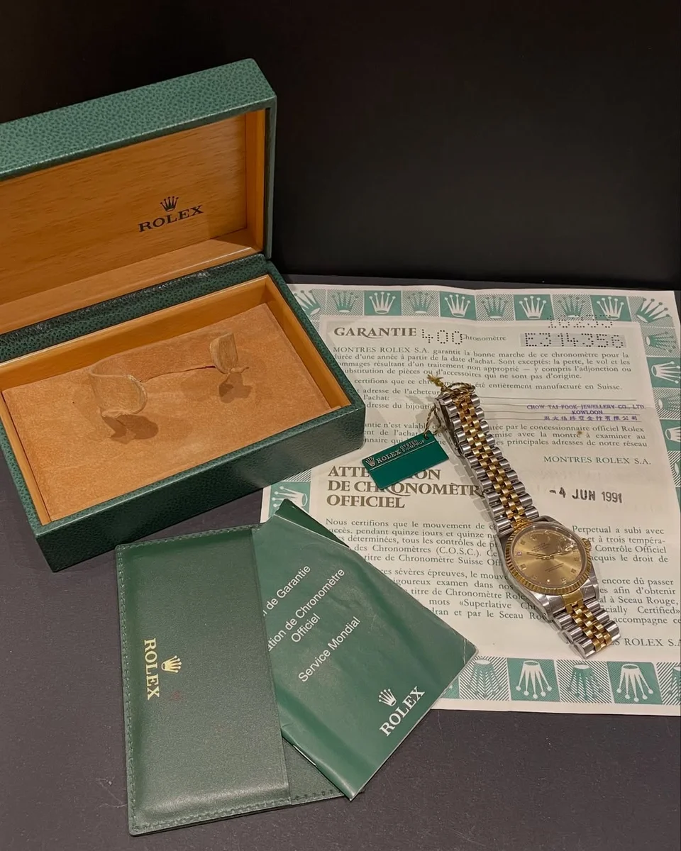 1990 Rolex Datejust Reference 16233 Complete Set - Image 6