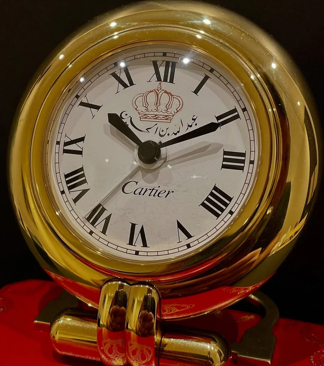 Rare Cartier Desk O'clock His Majesty King Abdullah II - Image 2