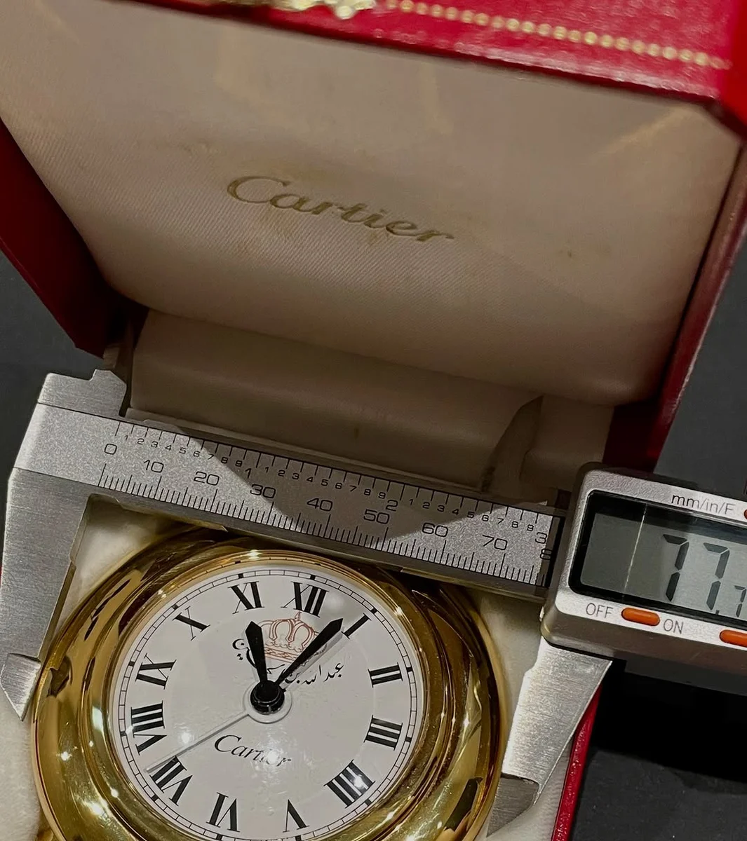 Rare Cartier Desk O'clock His Majesty King Abdullah II - Image 4