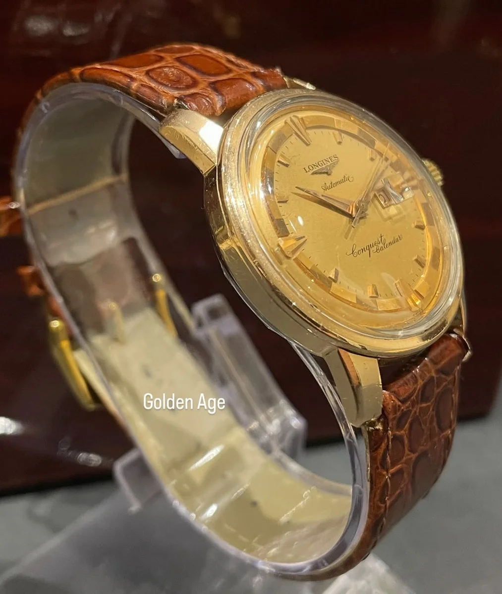 1965 Conquest Calendar Longines - Rare - Gold Steel - Image 2