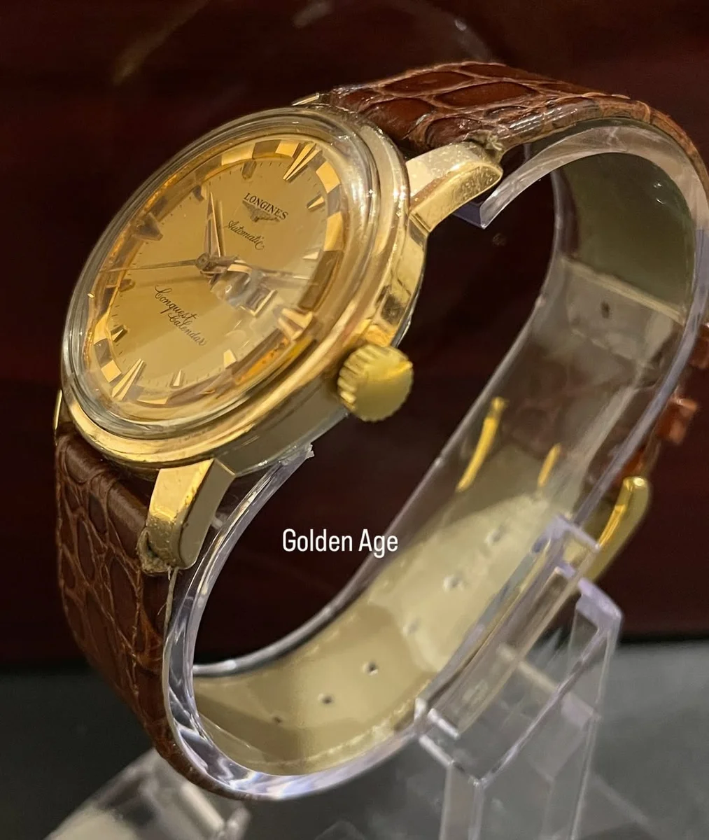 1965 Conquest Calendar Longines - Rare - Gold Steel - Image 3