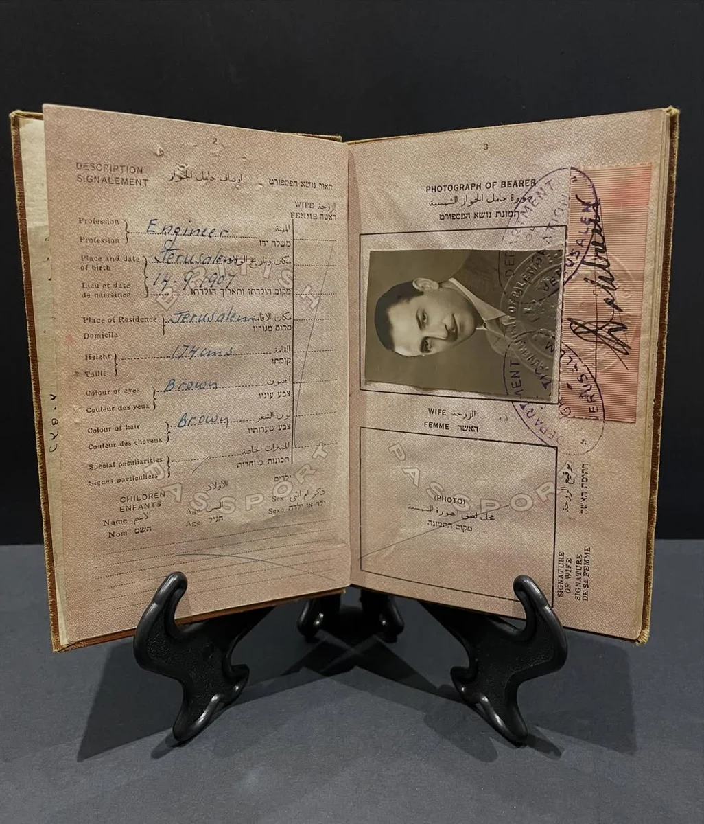 Historical Rarity – 1942 Document Palestine Passport Complete Book - Image 15
