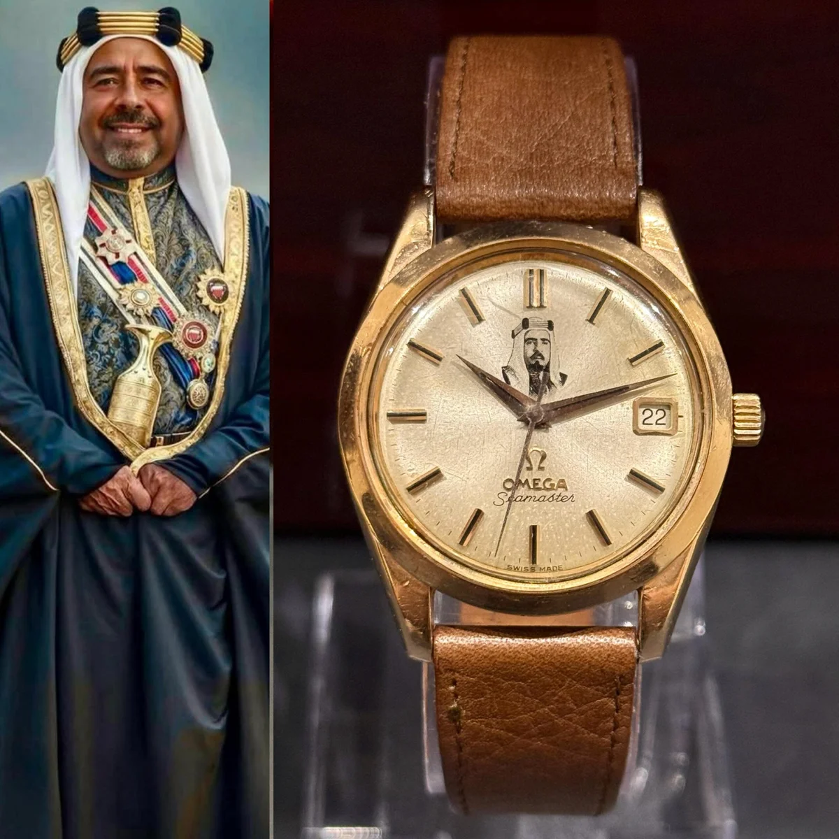 Rare Omega Amiri Edition, Bahrain 1966 Prince Issan Bin Salman