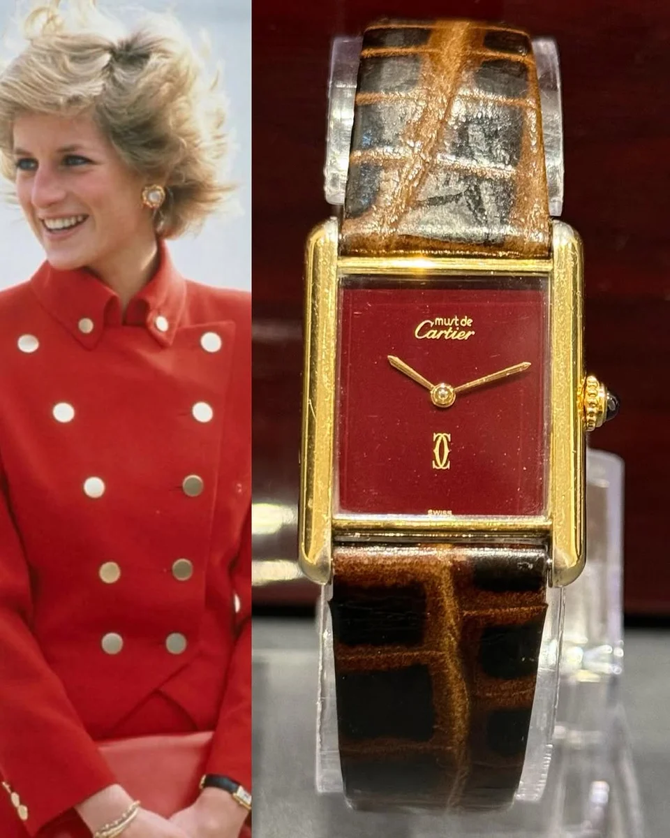 Cartier Tank 1980 Royal Classic Bordeaux Dial The Official Signature Of Must De Cartier Editions