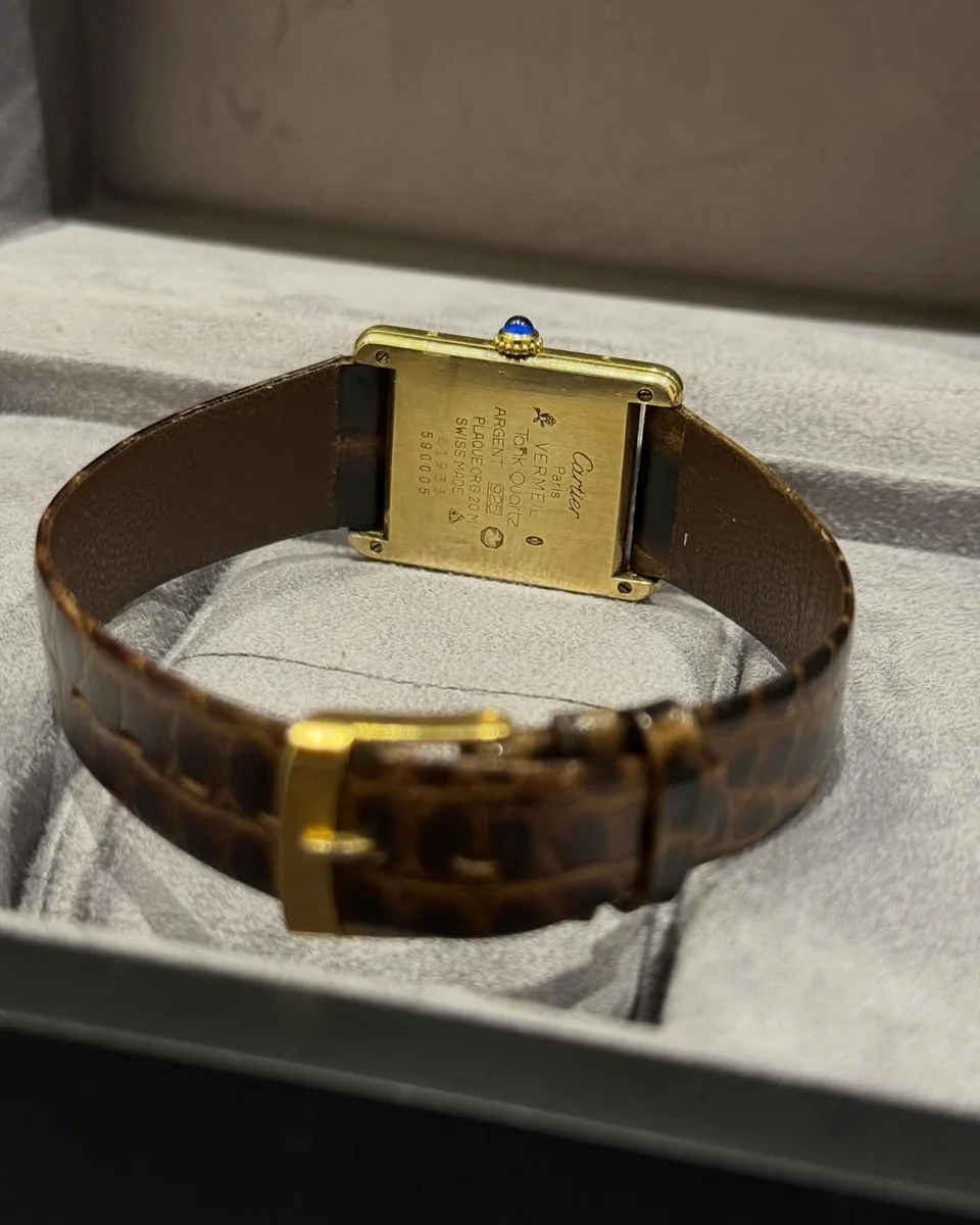 Cartier Tank 1980 Royal Classic Bordeaux Dial The Official Signature Of Must De Cartier Editions - Image 7