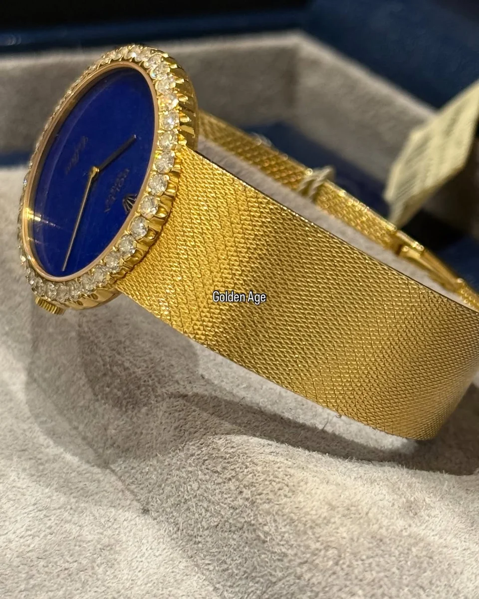 RARE 1970 Rolex Cellini Lapis Lazuli18k Yellow Gold In Excellent Condition - Image 7