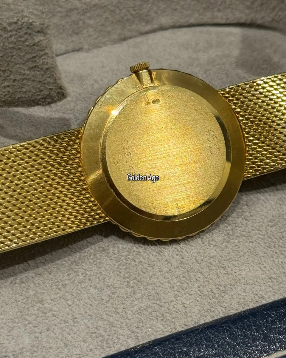 RARE 1970 Rolex Cellini Lapis Lazuli18k Yellow Gold In Excellent Condition - Image 12
