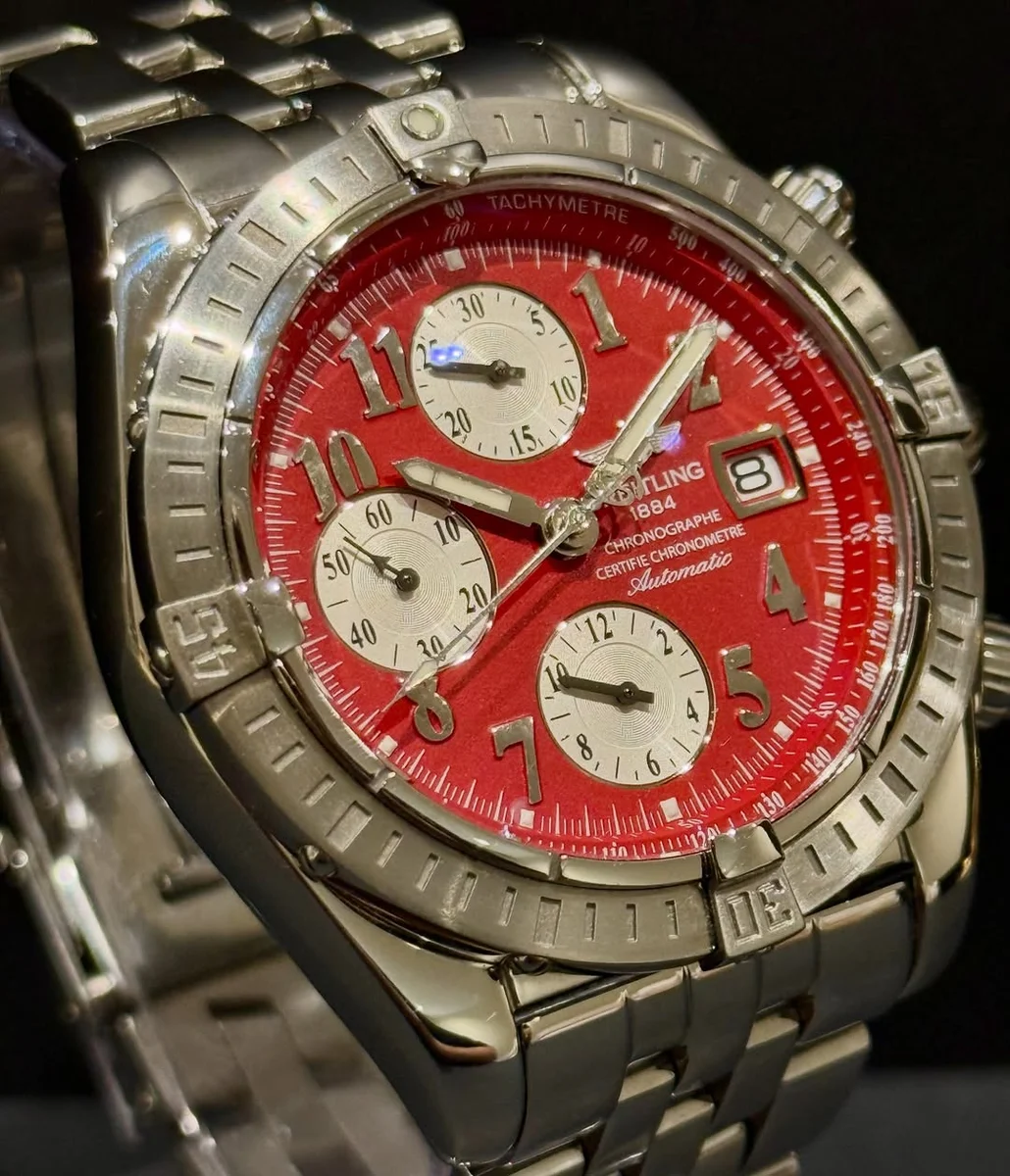 RARE Breitling Evolution 2006 Rare Red Dial - Image 2