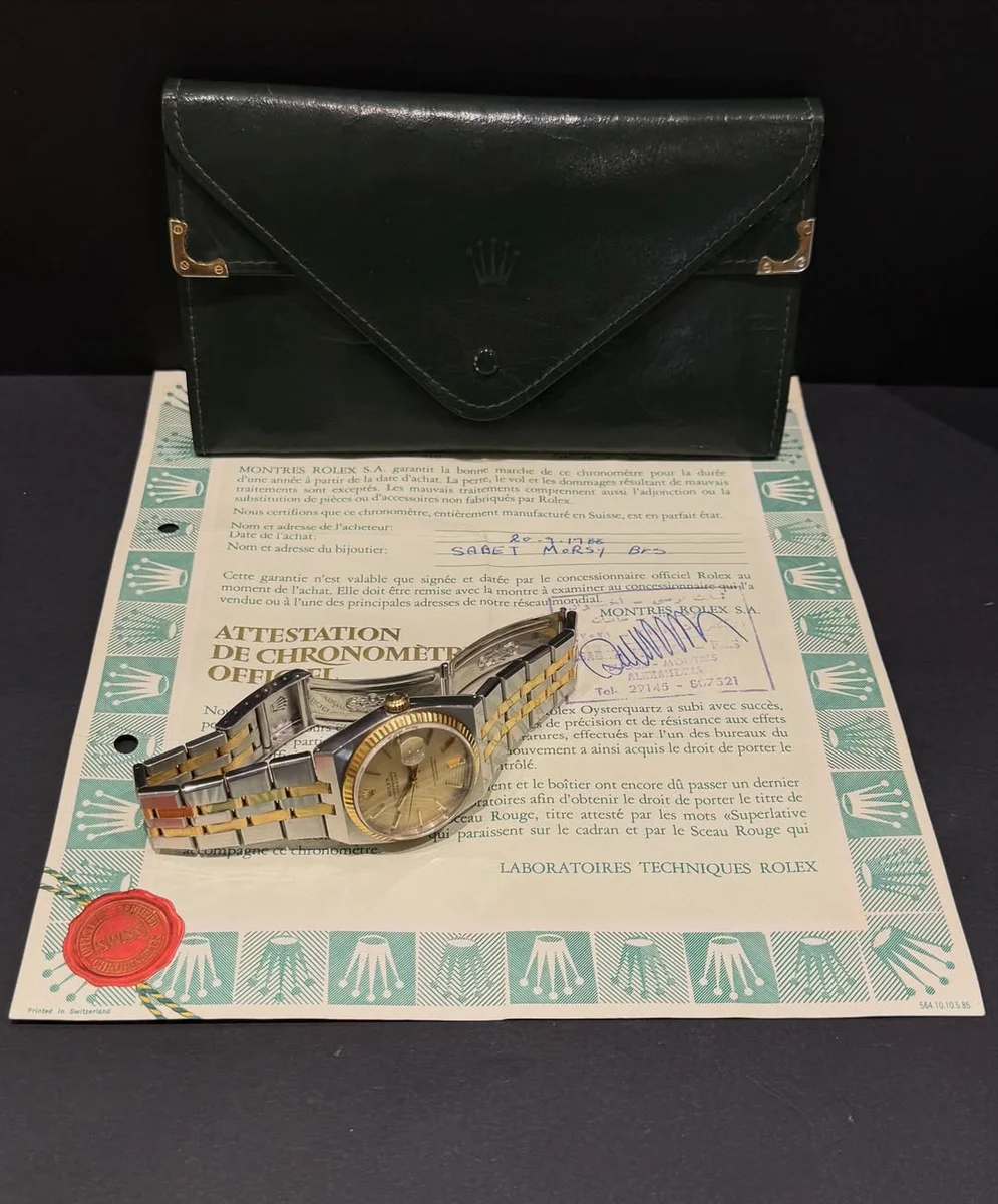 Rare 1988 Rolex Oyster quartz Steel/Gold Complete Set - Image 4