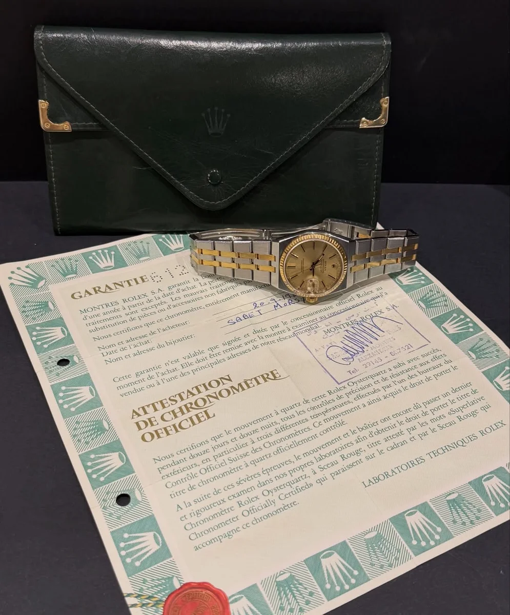 Rare 1988 Rolex Oyster quartz Steel/Gold Complete Set - Image 8