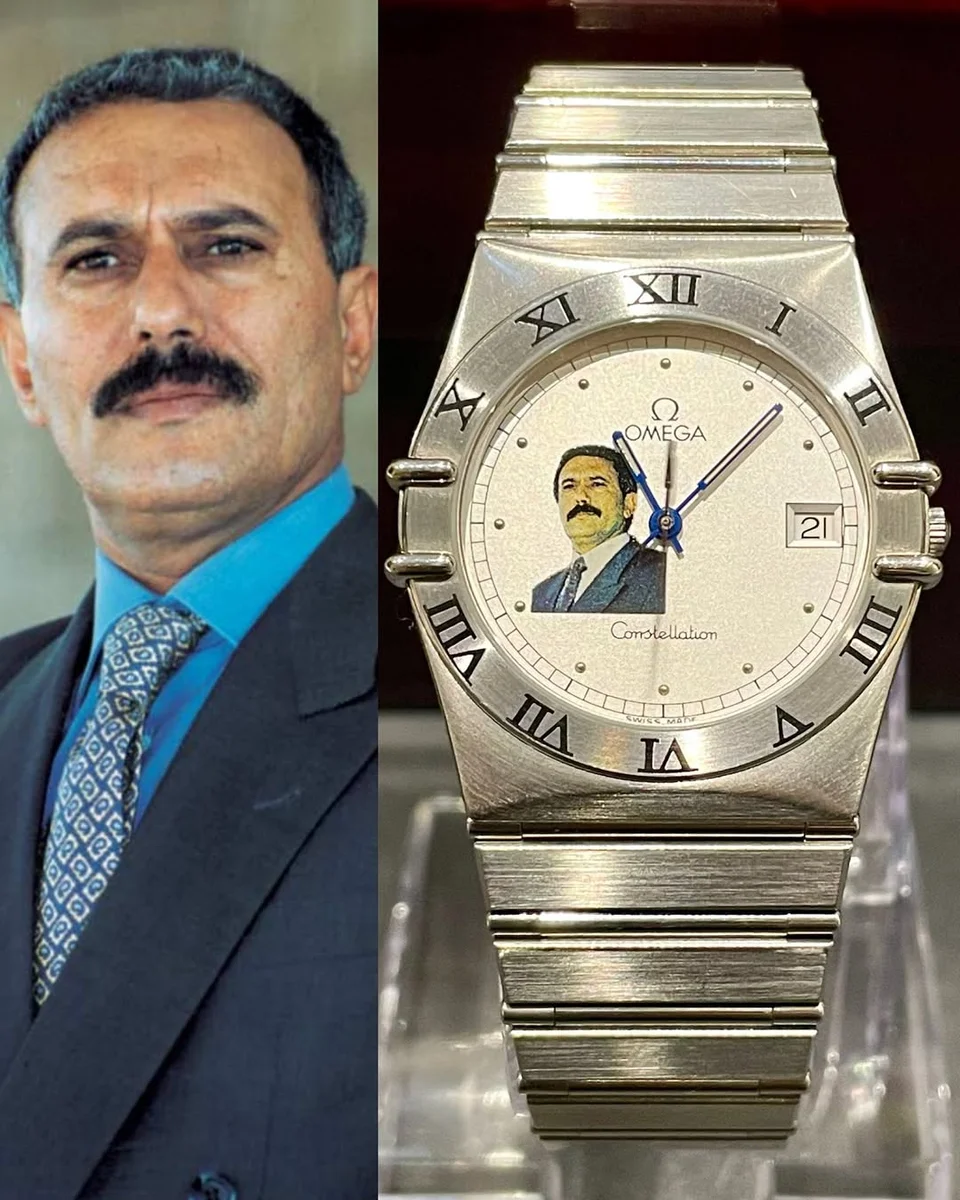 1994 Rare Omega Constellation President Ali Abdullah Saleh Special Edition