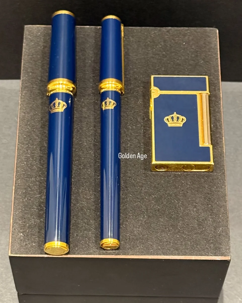 Rare Royal Protocol Edition1990 S.T. Dupont Set King Hussain - Image 2