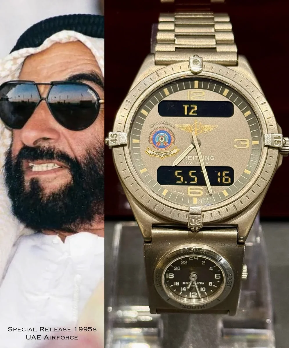 1995 Rare Breitling Military Emirati UTC Masterpiece Titanium