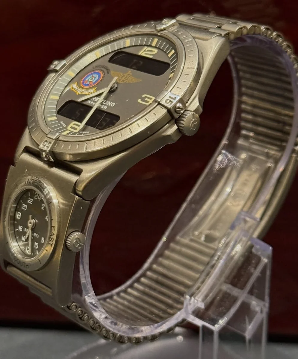 1995 Rare Breitling Military Emirati UTC Masterpiece Titanium - Image 4