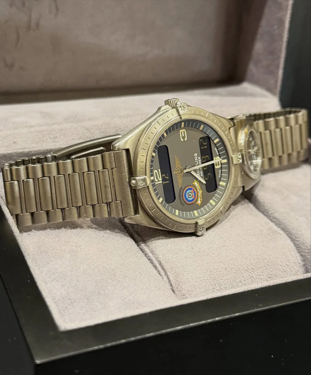 1995 Rare Breitling Military Emirati UTC Masterpiece Titanium - Image 10