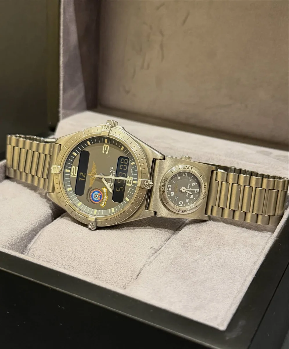 1995 Rare Breitling Military Emirati UTC Masterpiece Titanium - Image 11