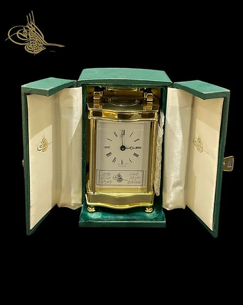 Rare 1922 Ottoman Empire Desk O'clock - Sultane Gift Ultra Rare - Image 10
