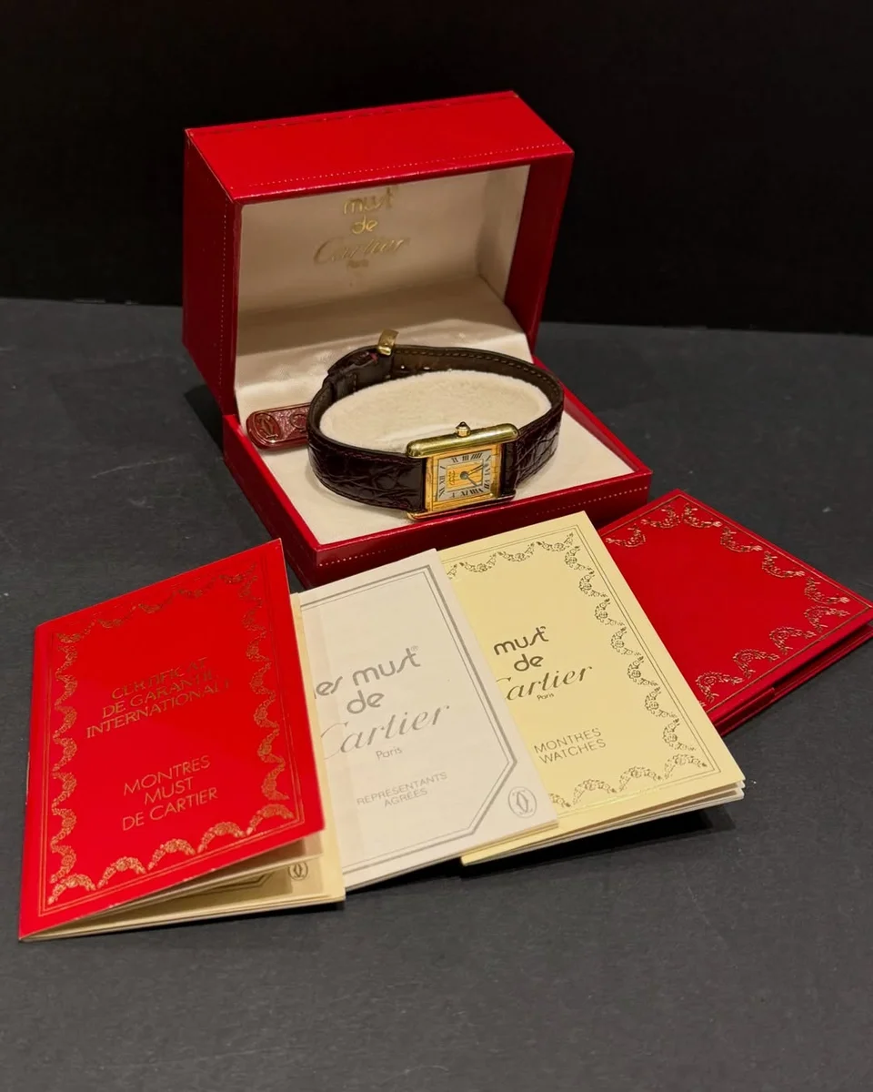 Rare Cartier Tank 1988 Complete Set For Ladies - Image 3