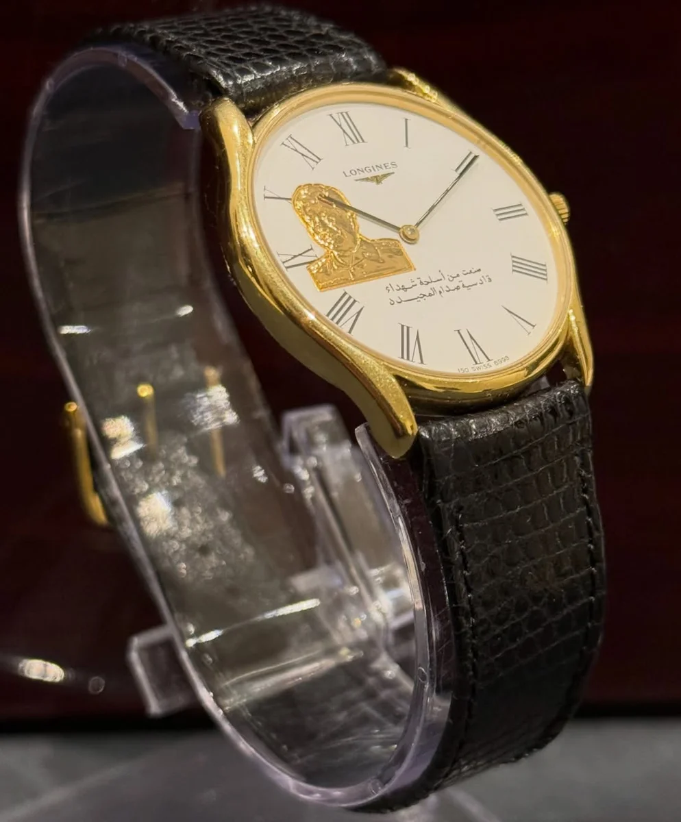 Ultra Rare Longines 1982 Engraved Big Size Edition Saddam Hussain - Image 3