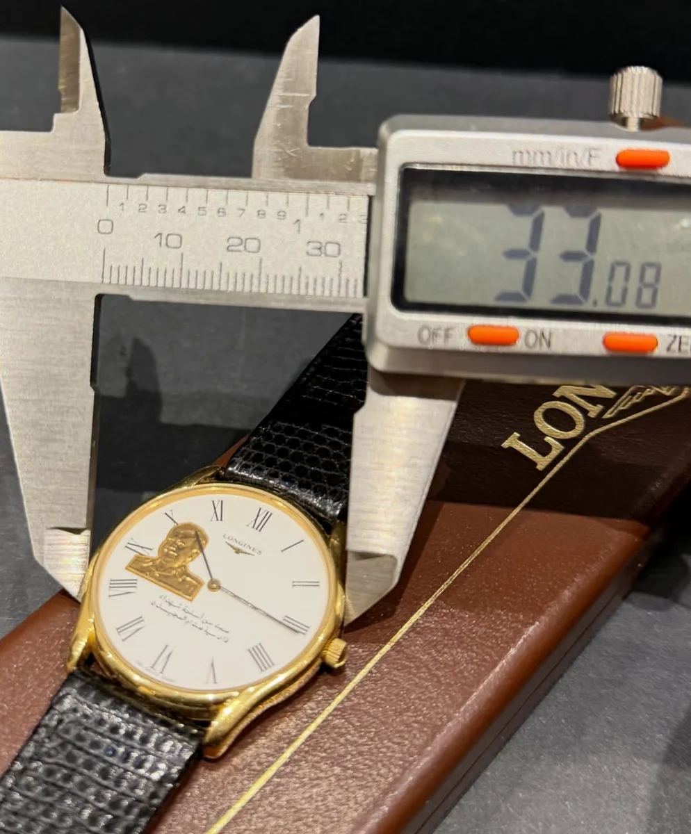 Ultra Rare Longines 1982 Engraved Big Size Edition Saddam Hussain - Image 8