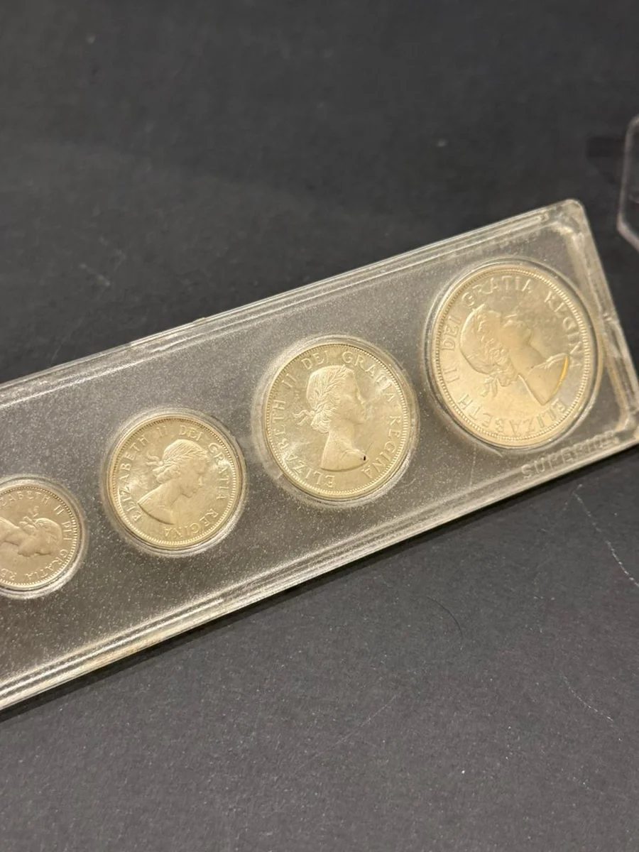 1964 Proof Set Fine Silver/Nic Queen Elizabeth Canada - Image 4