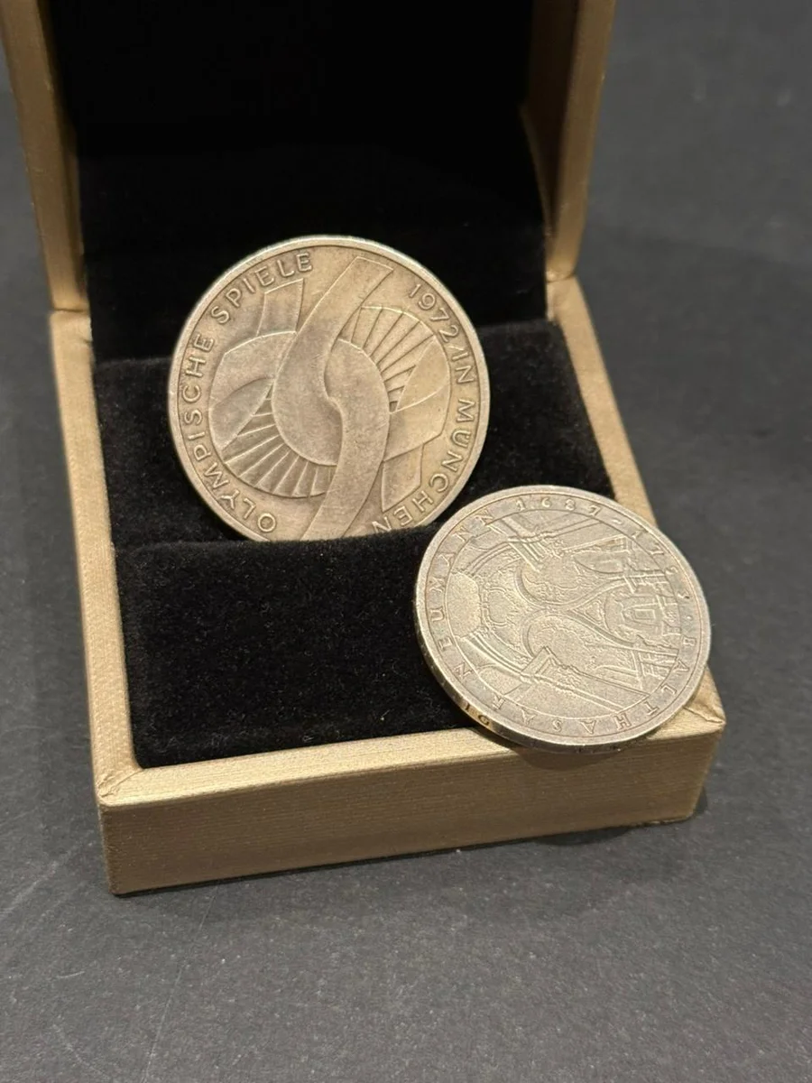 1978 Fine Silver 5-10 Mark Germany Set of Two - Image 2