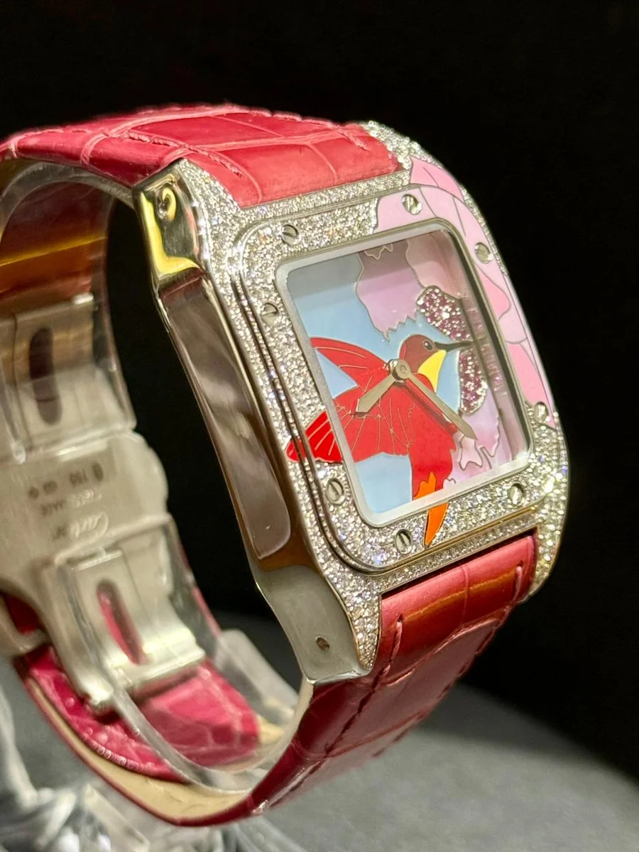 Rare Santos Dumont Art Bird By Cartier - Extremely Rare Artwork Timepiece - Image 3