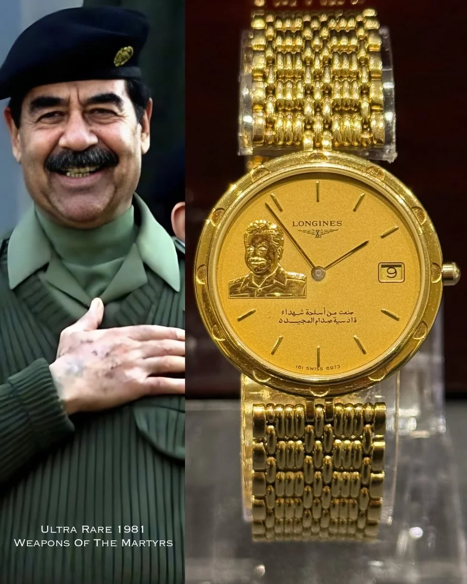 Rare 1981 Presidential Longines – Iraq President Saddam Hussain Lock Zero