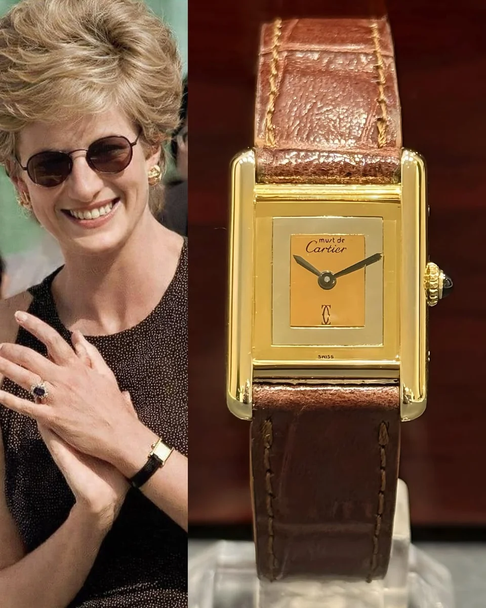 Cartier Tank Treasure – 1990 Parisian Elegance Moiré Pattern