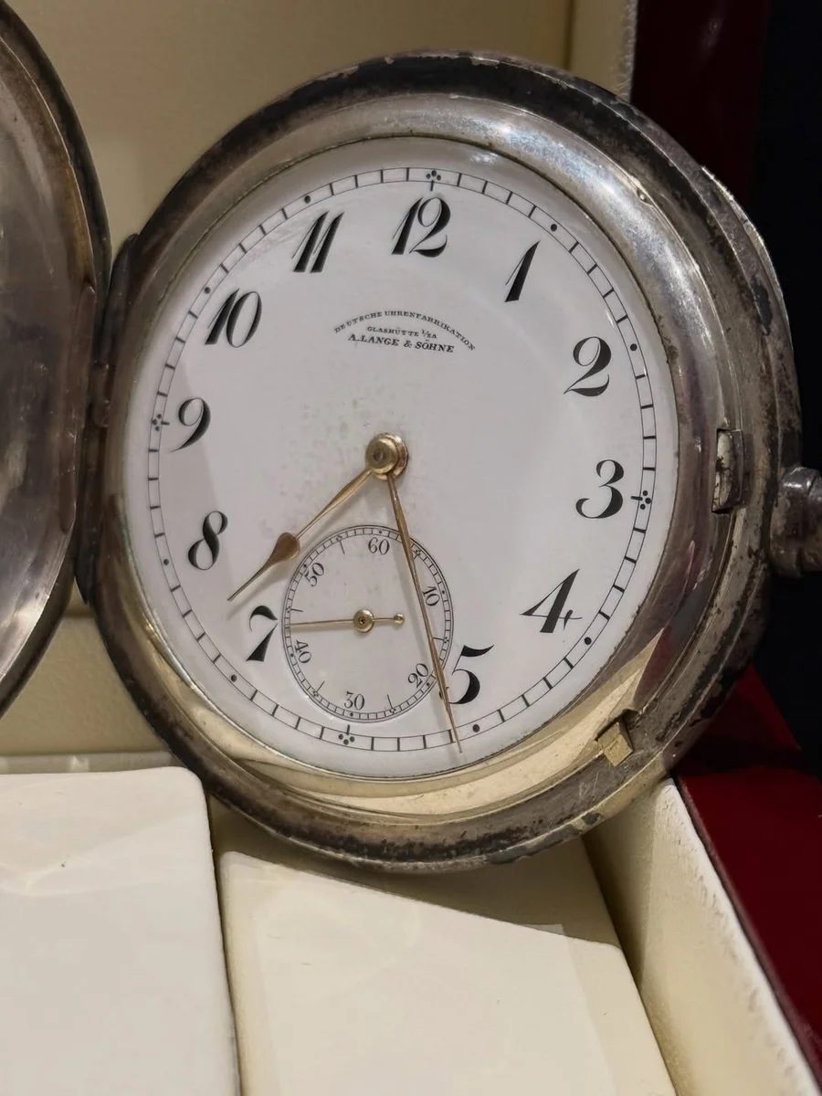 A. Lange & Söhne 1930 Fine Silver Pocket Watch Rare - Image 2