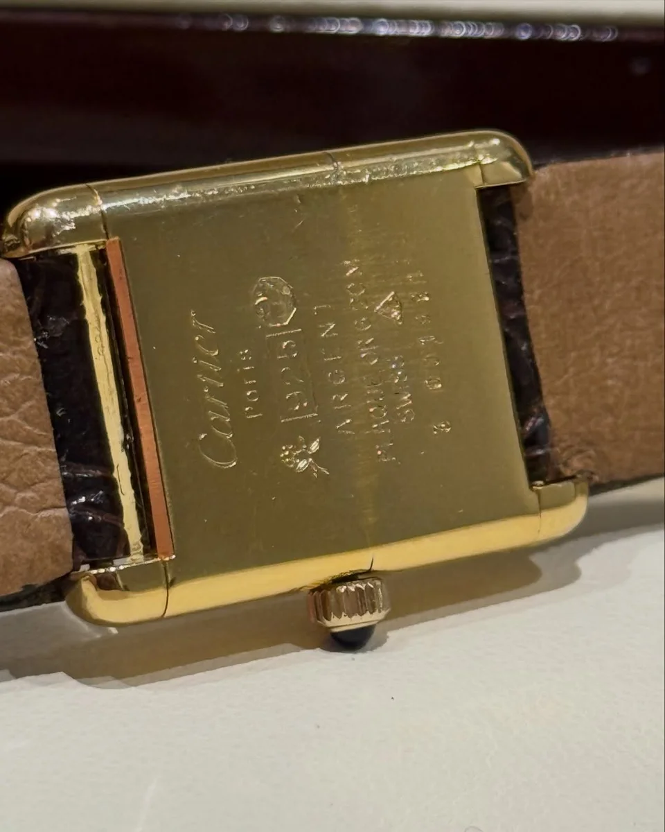 Cartier Tank Parisian Elegance Roman White Dial Leather - Image 3