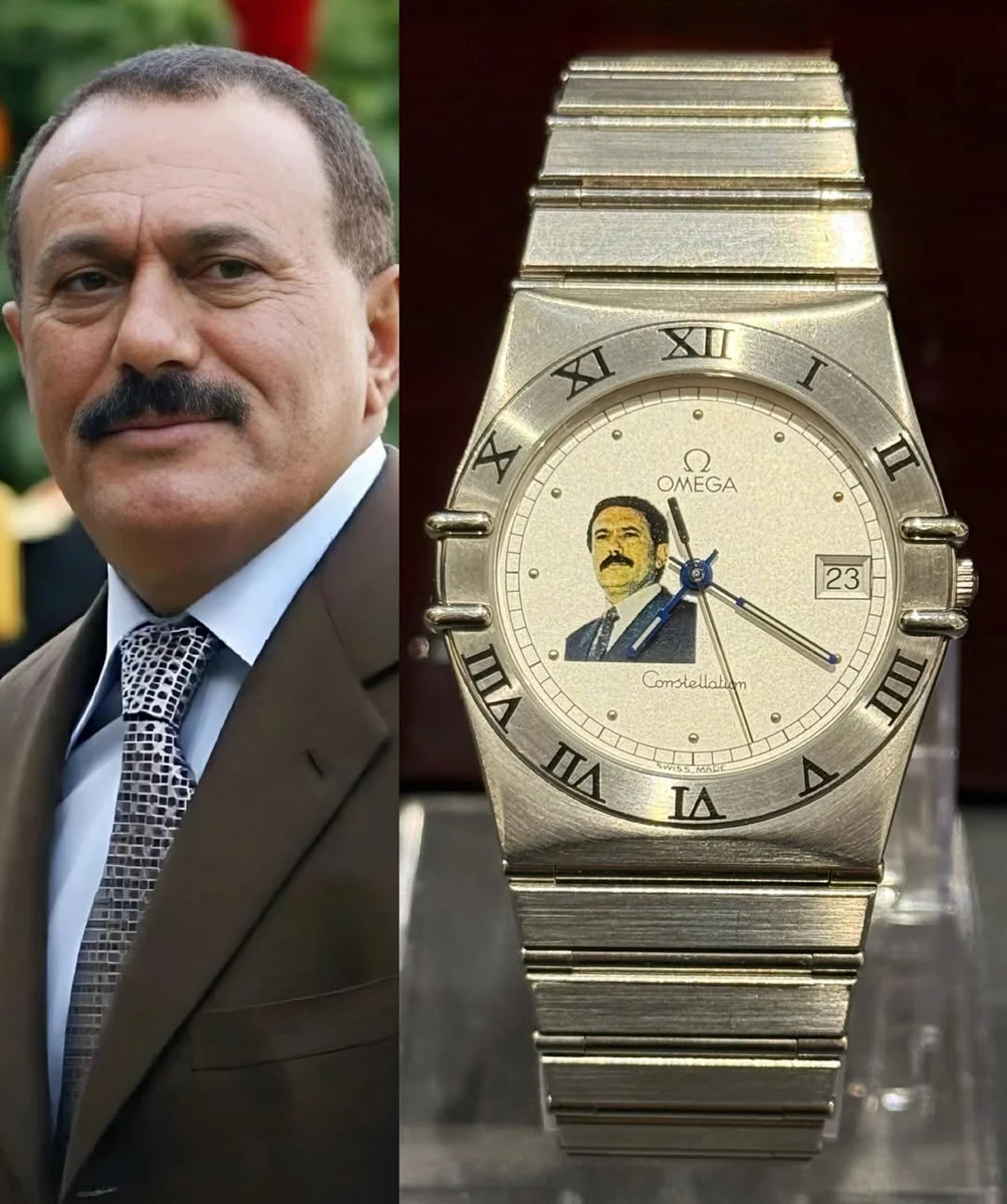 1994 Rare Omega Constellation President Ali Abdullah Saleh Special Edition