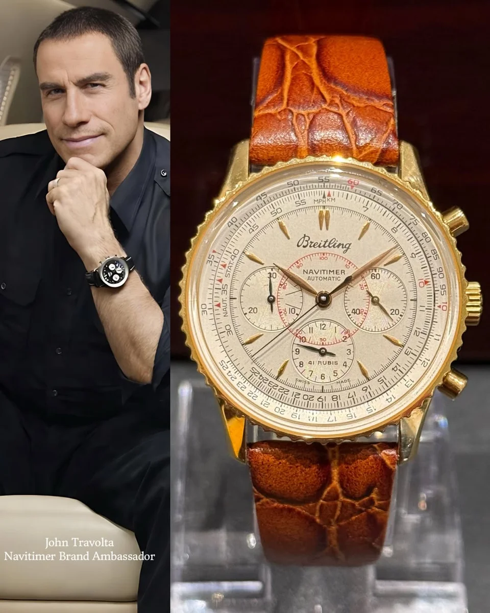 Breitling Novelty Navitimer Chronograph In Full 18K Gold 41mm