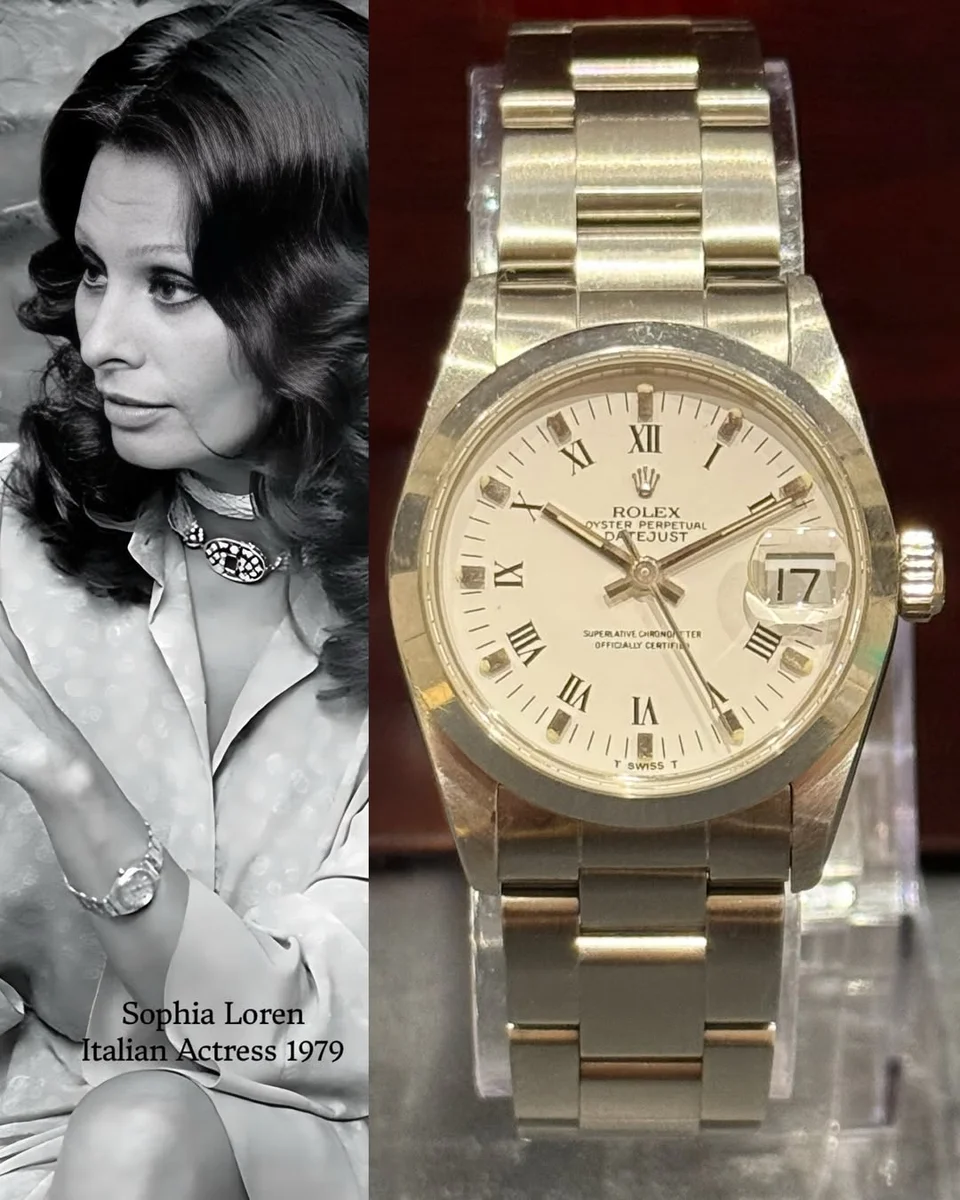 Rolex Oyster Date 31mm Ladies 1975 Classic Full Steel