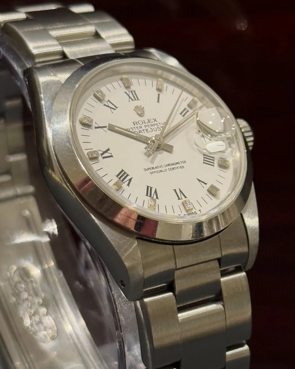 Rolex Oyster Date 31mm Ladies 1975 Classic Full Steel - Image 2