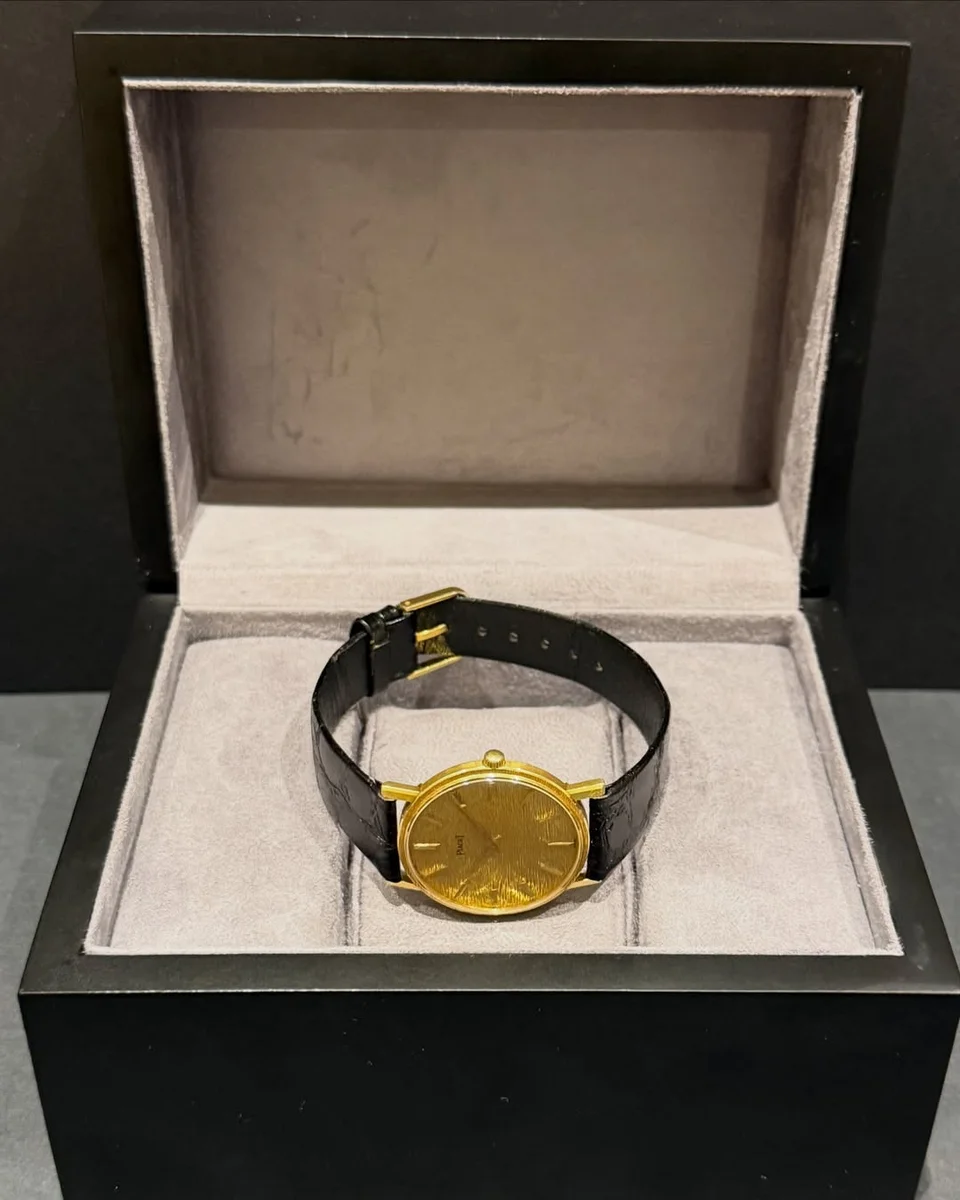 Piaget 1970 True Gem Rare Piaget Classic 18K Full Gold - Image 5