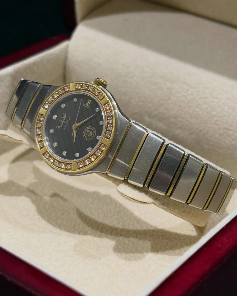 Eterna Special Amiri Edition Qatar 1980 Steel Gold Dimaonds - Image 2