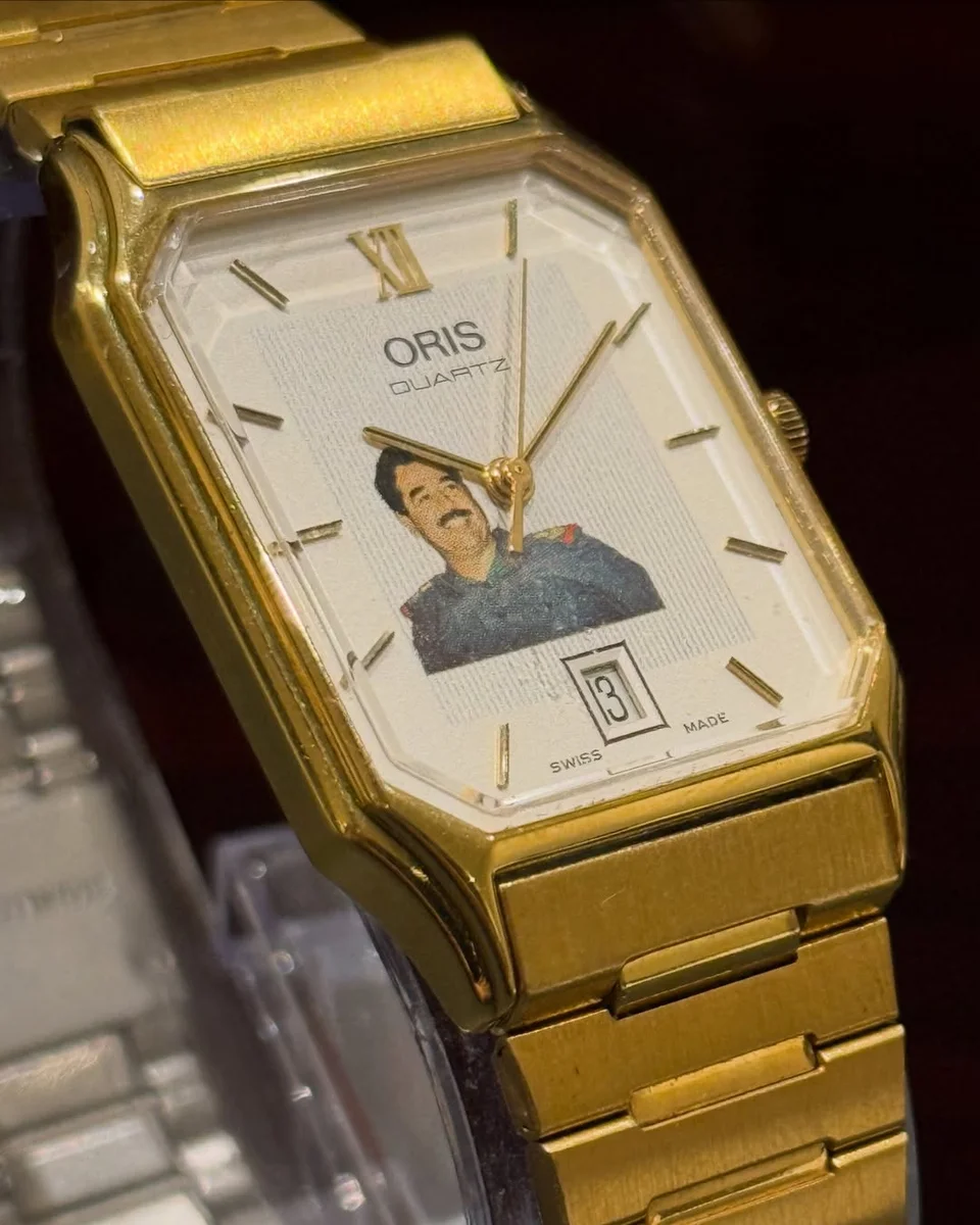 1985 Iraq Presidential Edition Oris Special Edition Saddam Hussain - Image 3