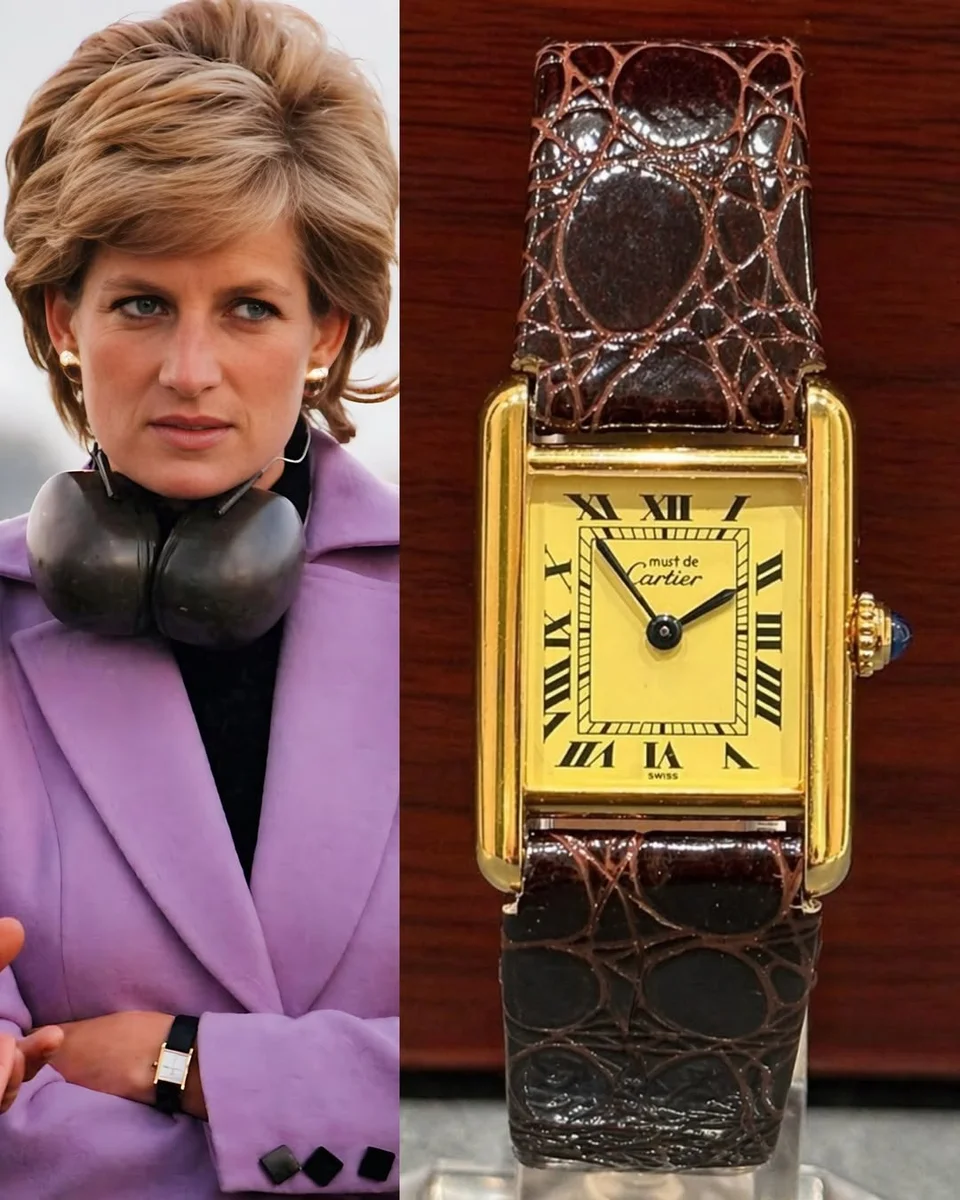 Cartier Tank 1980 Ivory Roman Style Leather 925 Silver GP