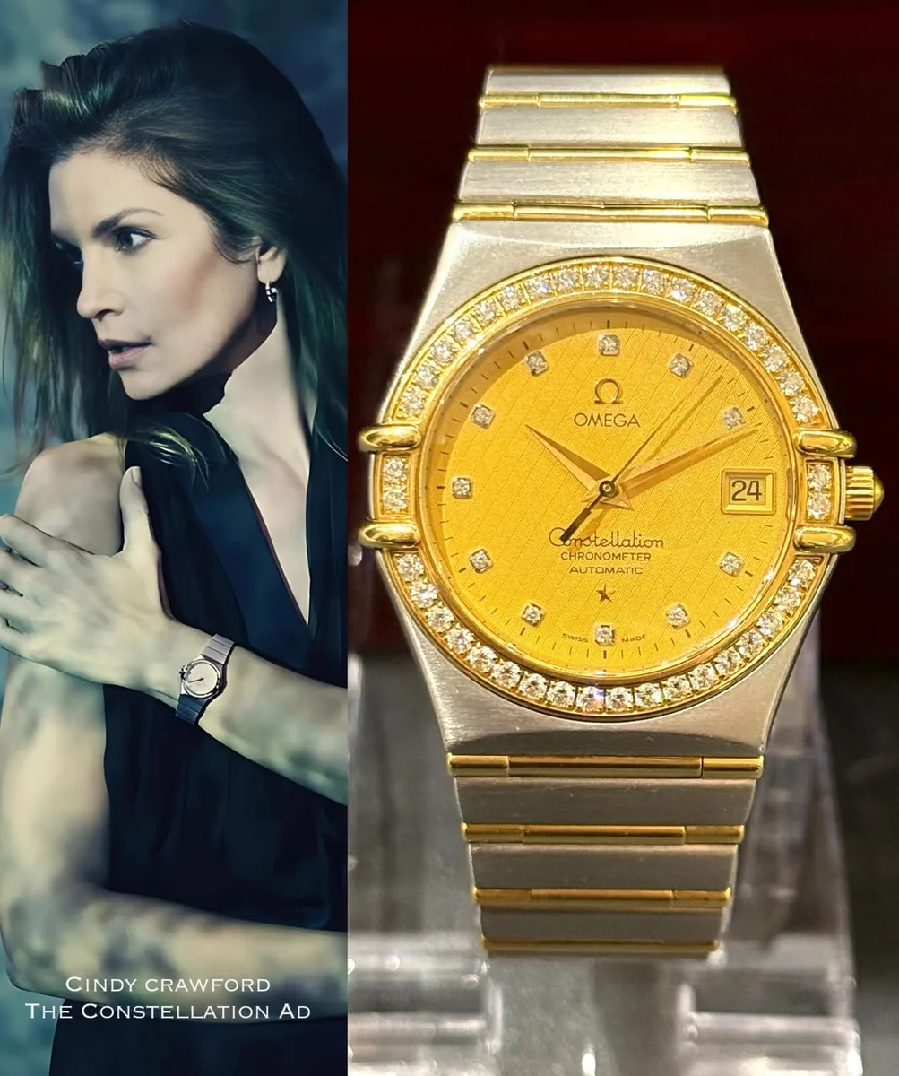 Omega Constellation Steel Gold Diamonds Iconic Constellation